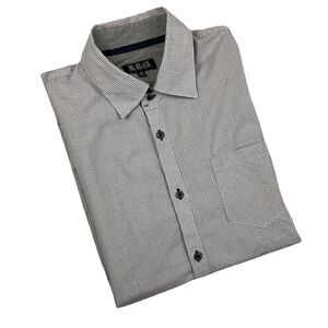 MG Black Label Men’s Button Up Long Sleeve Check Print M